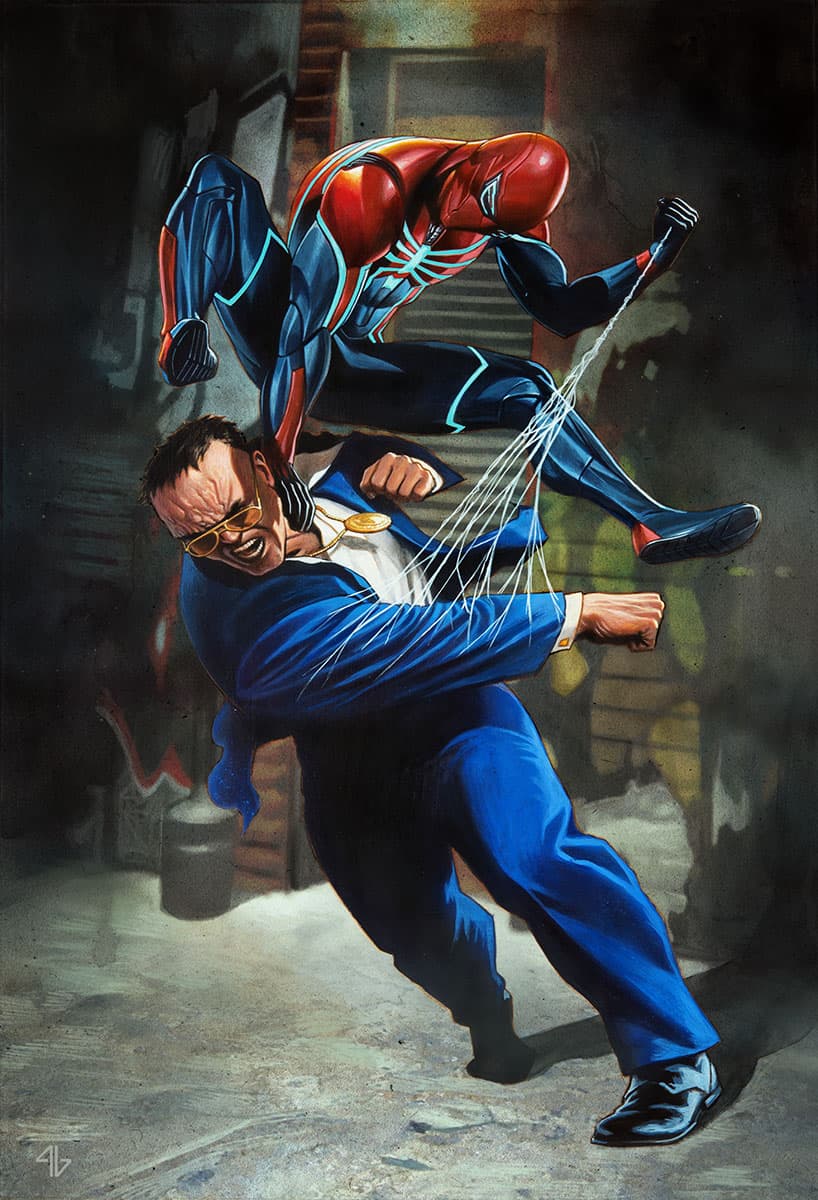 Marvel&#39;s Spider-Man: Turf Wars piece by Adi Granov 